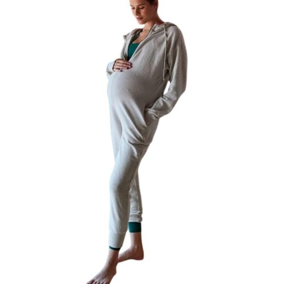 Free People Movement x HATCH Women's Heather Gray Warm Up Jumpsuit Size S - Picture 1 of 8